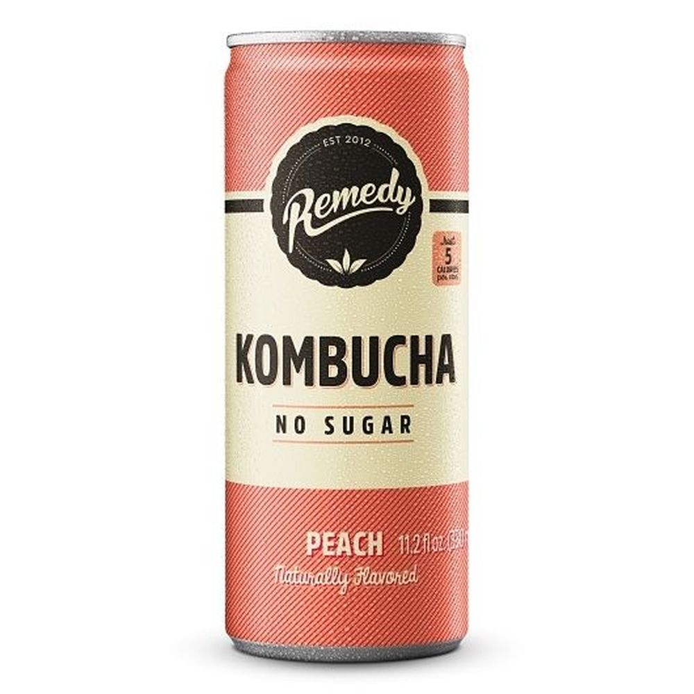 Remedy Peach Kombucha, 11 Fluid Ounce -- 12 per case