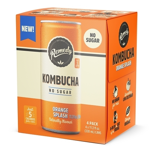 Remedy Orange Splash Kombucha, 44 Fluid Ounce -- 6 per case