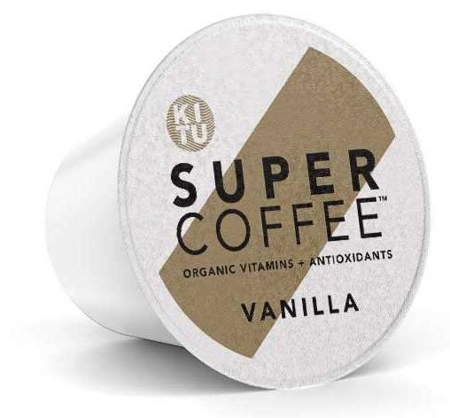 Super Coffee Pods K Cup Vanilla Enhanced Coffee - 10 count per pack -- 6 packs per case