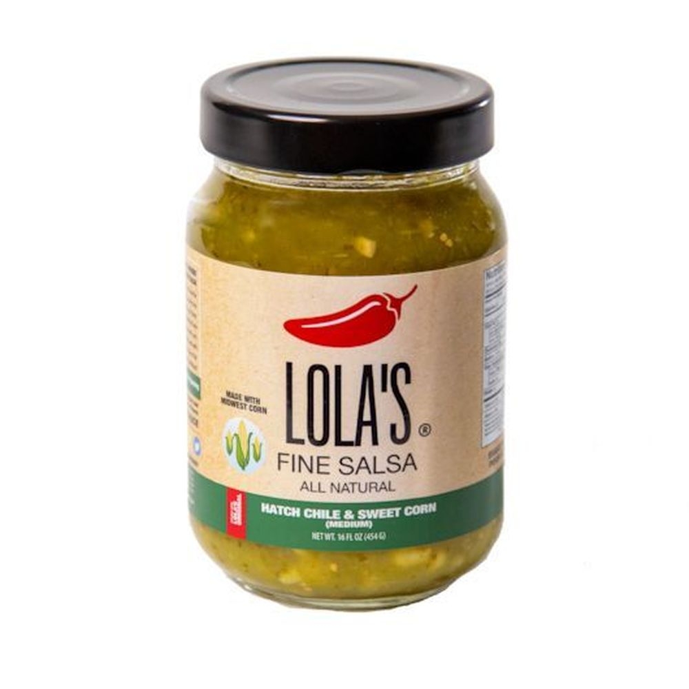 Lolas Hatch Chiles and Sweet Corn Fine Salsa, 16 Fluid Ounce -- 6 per case