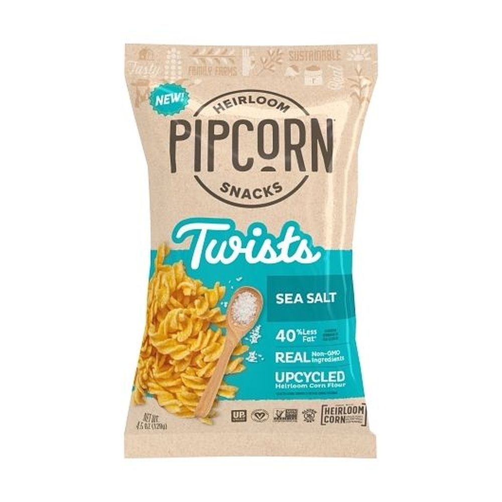 Pipsnacks Sea Salt Twists, 4.5 Ounce -- 12 per case
