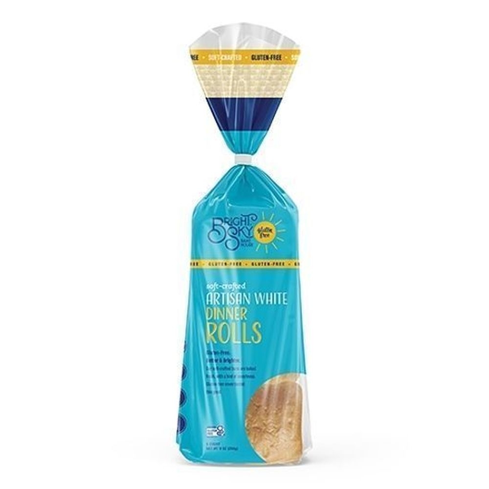 Bright Sky Bake House Soft Crafted Gluten Free Artisan White Dinner Roll, 4 count -- 6 per case