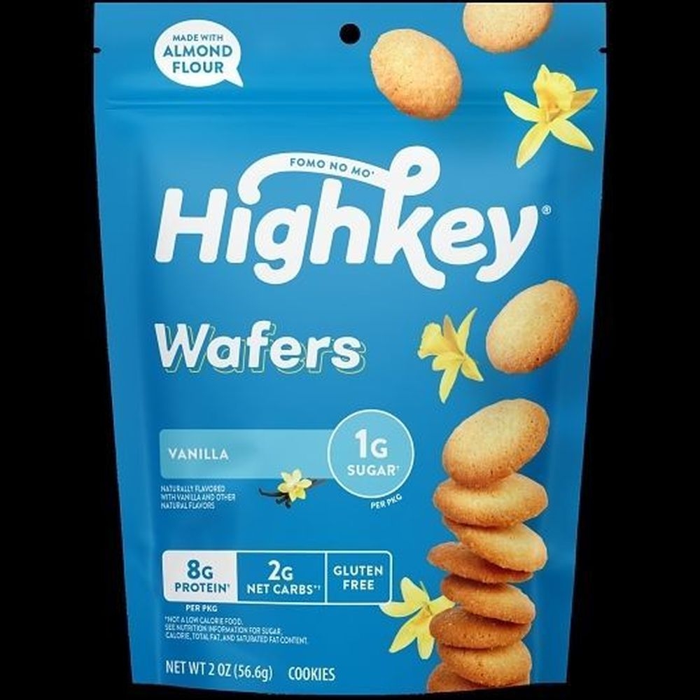 Highkey Keto Vanilla Wafer, 2 Ounce -- 6 per case