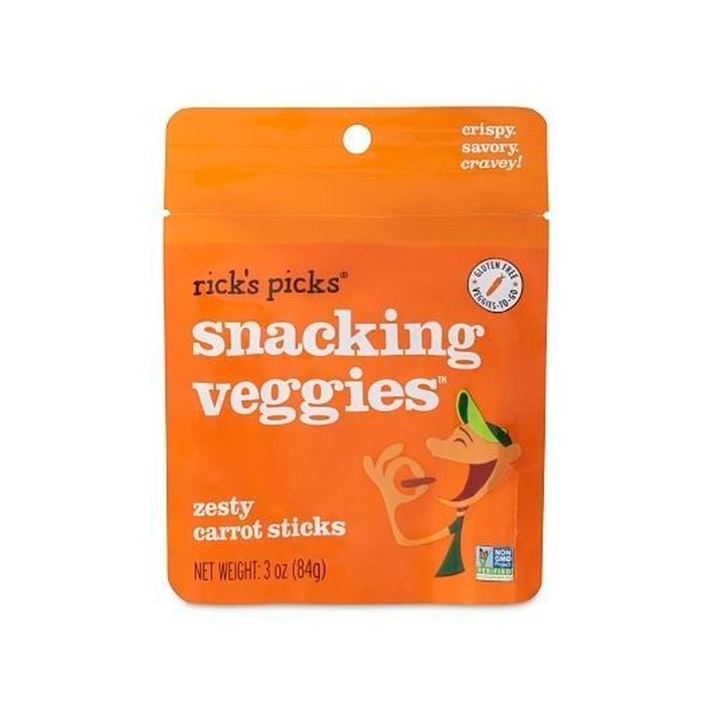 Ricks Picks Zesty Carrot Snacking Veggies, 3 Ounce -- 10 per case
