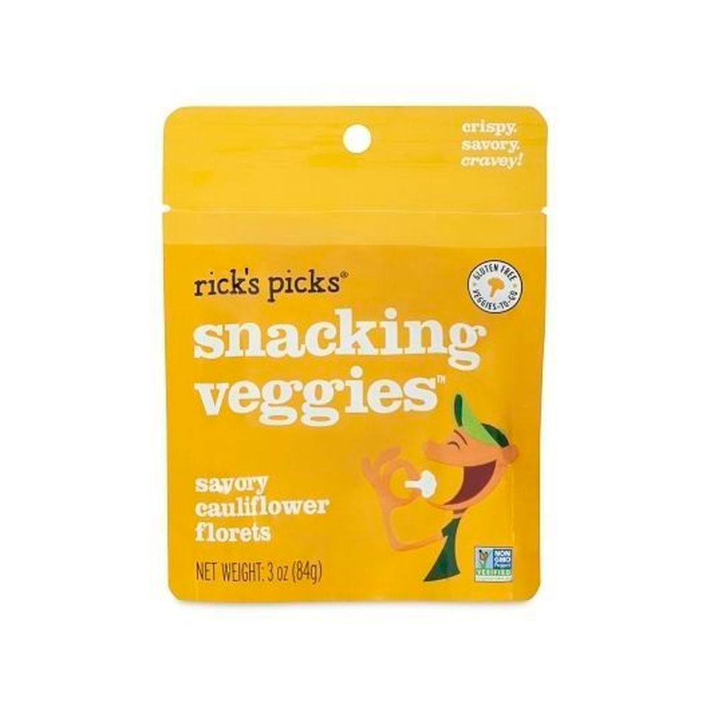 Ricks Picks Savory Cauliflower Snacking Veggies, 3 Ounce -- 10 per case