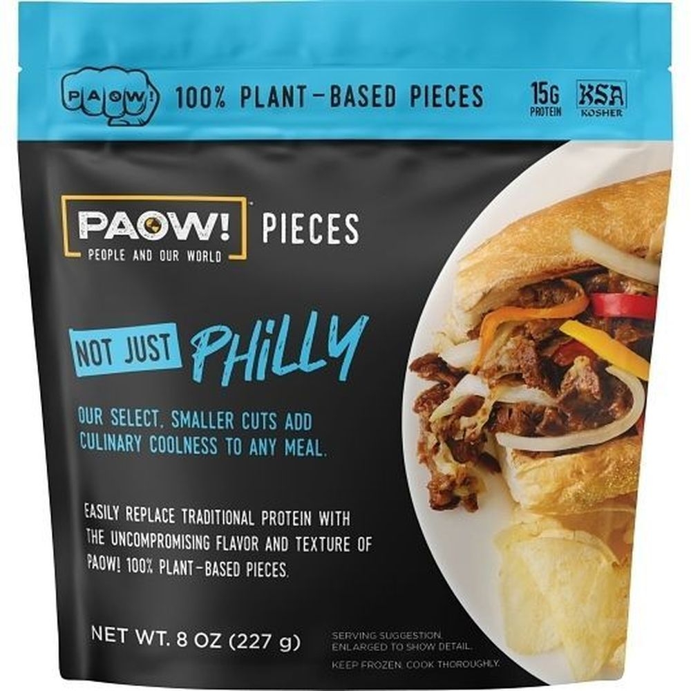 Future Foods Paow Not Just Philly Plant-Based Pieces, 8 Ounce -- 6 per case