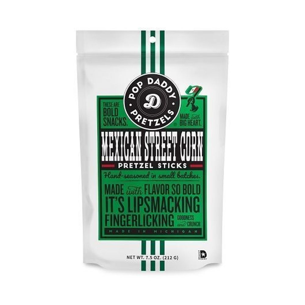 Pop Daddy Mexican Street Corn Pretzel Sticks, 7.5 Ounce -- 12 per case