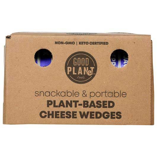 Good Planet Foods Pepper Jack Plant Based Cheese Wedges, 4 Ounce -- 9 per case