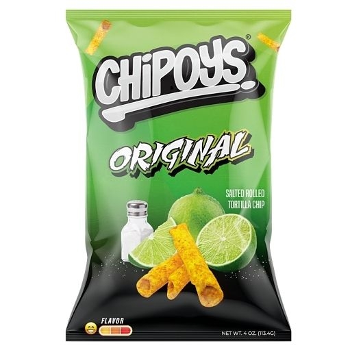 Chipoys Original Rolled Tortilla Chips, 4 Ounce -- 96 per case