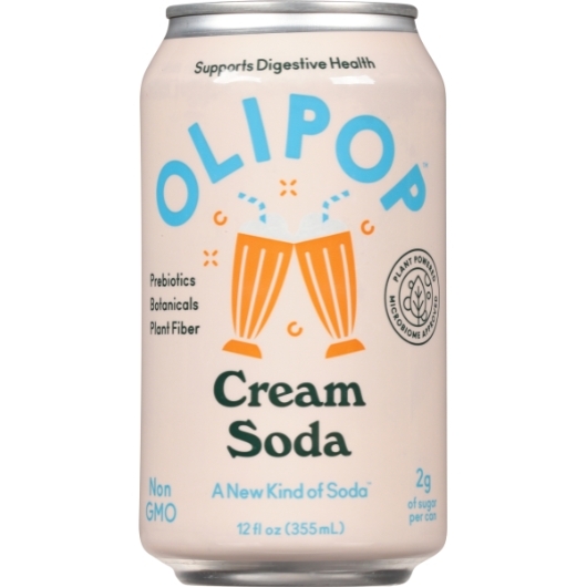 Olipop Cream Soda, 12 Fluid Ounce -- 12 per case