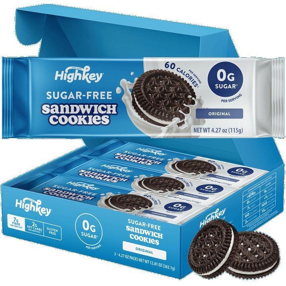 Highkey Sandwich Cookies, 4.27 Ounce -- 9 per case