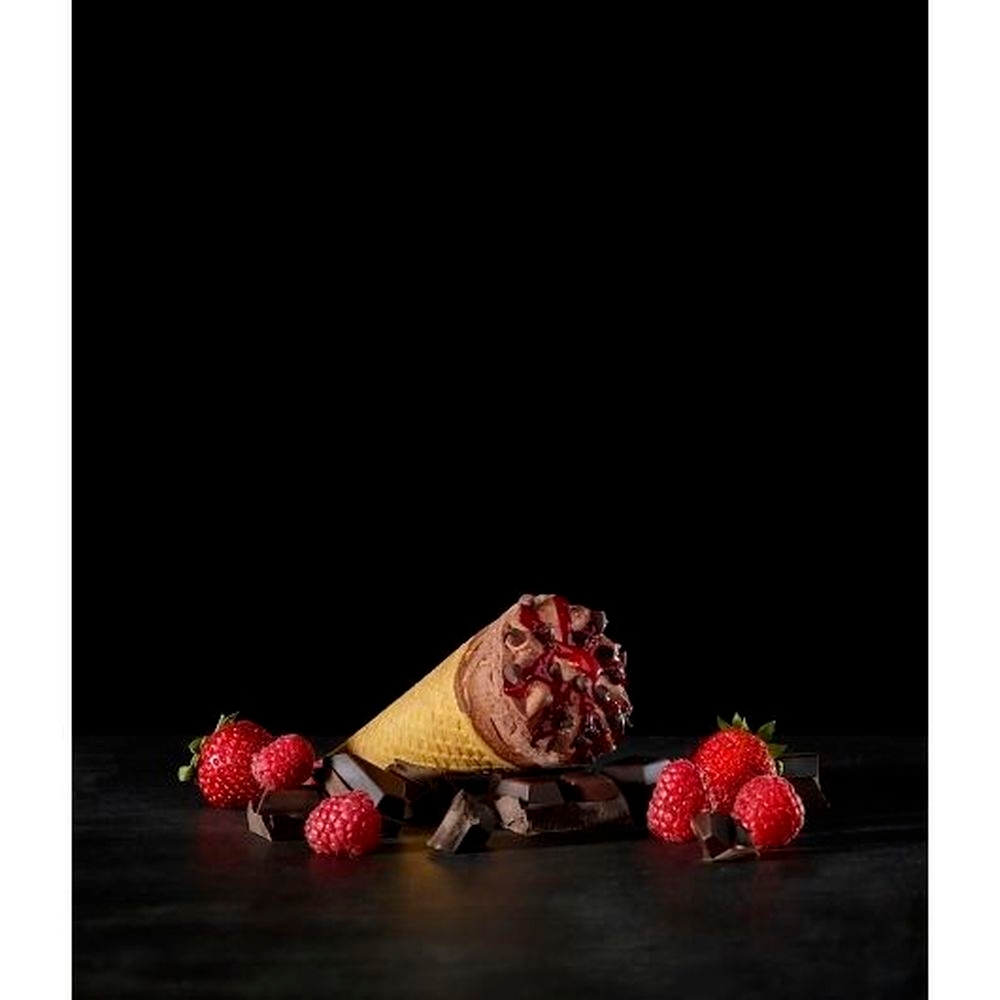 Wicked Kitchen Sweet Ice Cream with Red Berry Sauce Chocolate Chips and A Corn Cone, 4.05 Fluid Ounce -- 20 per case