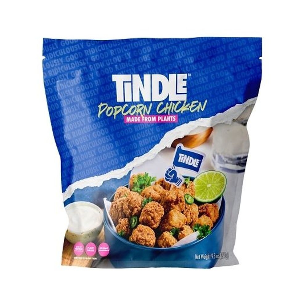 Tindle Plant Based Vegan Popcorn Chicken, 9.5 Ounce -- 6 per case