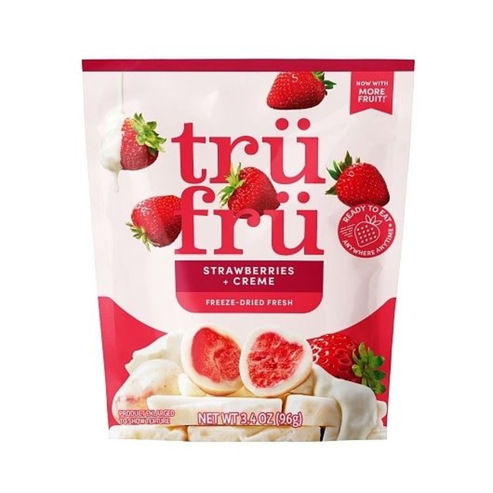 Tru Fru Hyper Dried Grab and Go Strawberries and Creme, 3.4 Ounce - 6 per case