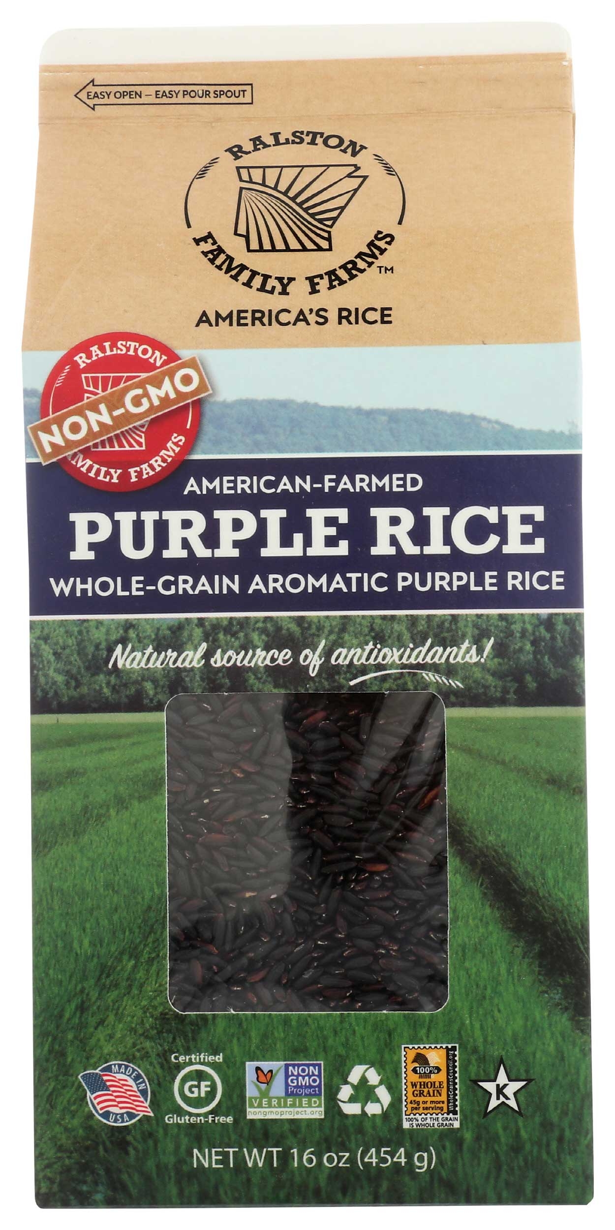 Ralston Family Farms Purple Rice, 16 Ounce -- 6 per case