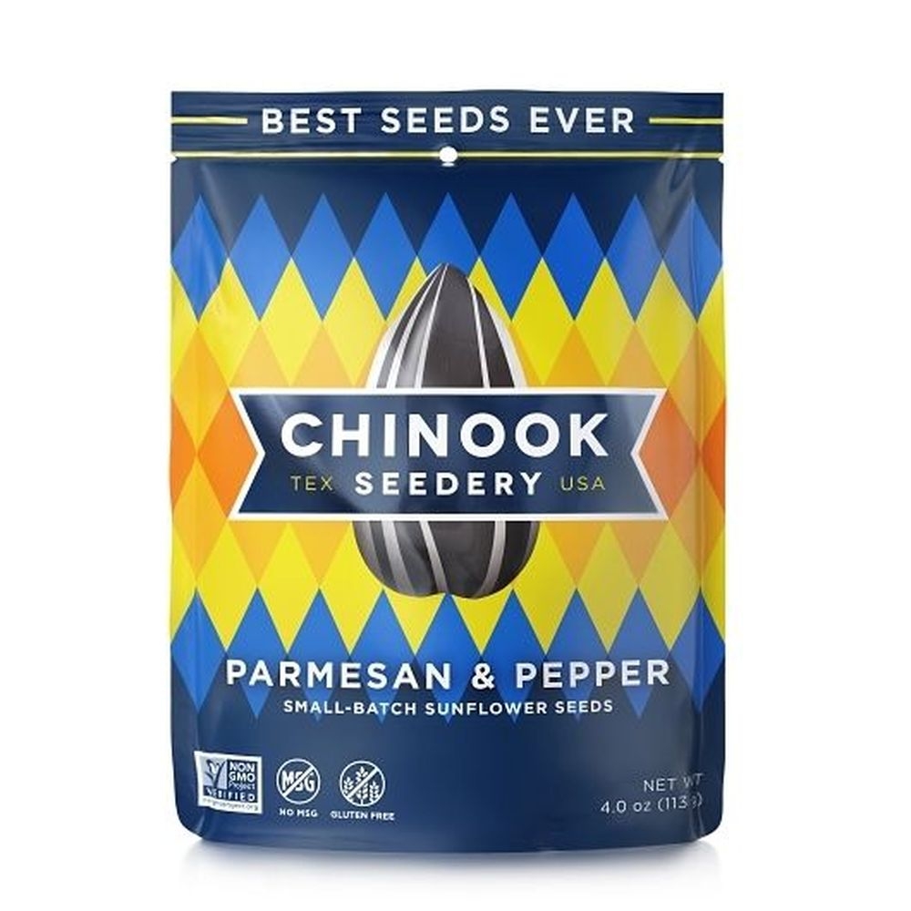 Chinook Seedery Parmesan and Pepper Sunflower Seeds, 4 Ounce -- 12 per case