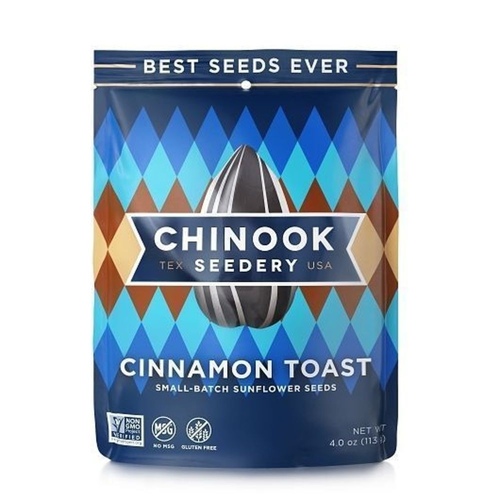 Chinook Seedery Cinnamon Toast Sunflower Seeds, 4 Ounce -- 12 per case