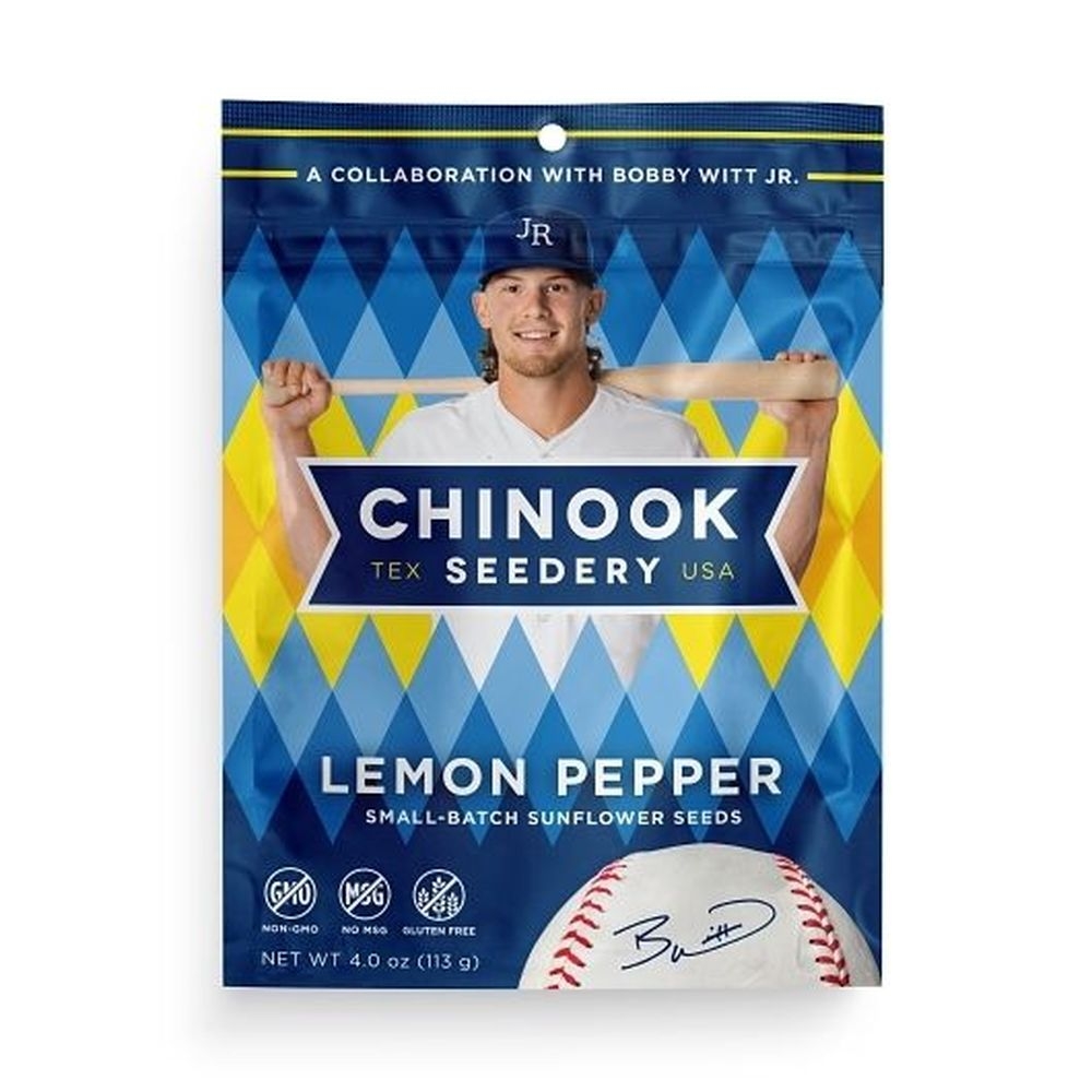 Chinook Seedery Lemon Pepper Sunflower Seeds, 4 Ounce -- 12 per case