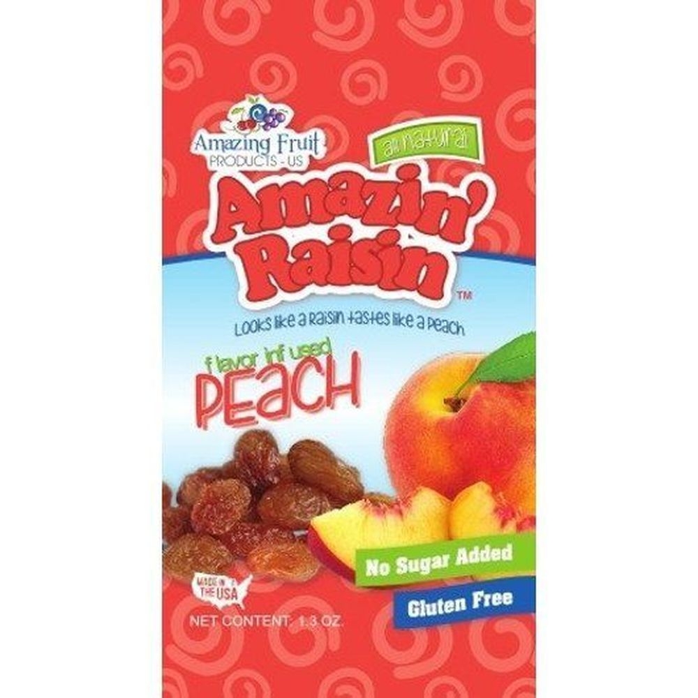 Amazin Raisin - Infused Peach, 1.3 Ounce -- 250 per case