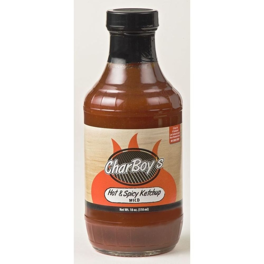 Charboys Mild Hot and Spicy Ketchup, 18 Ounce -- 12 per case