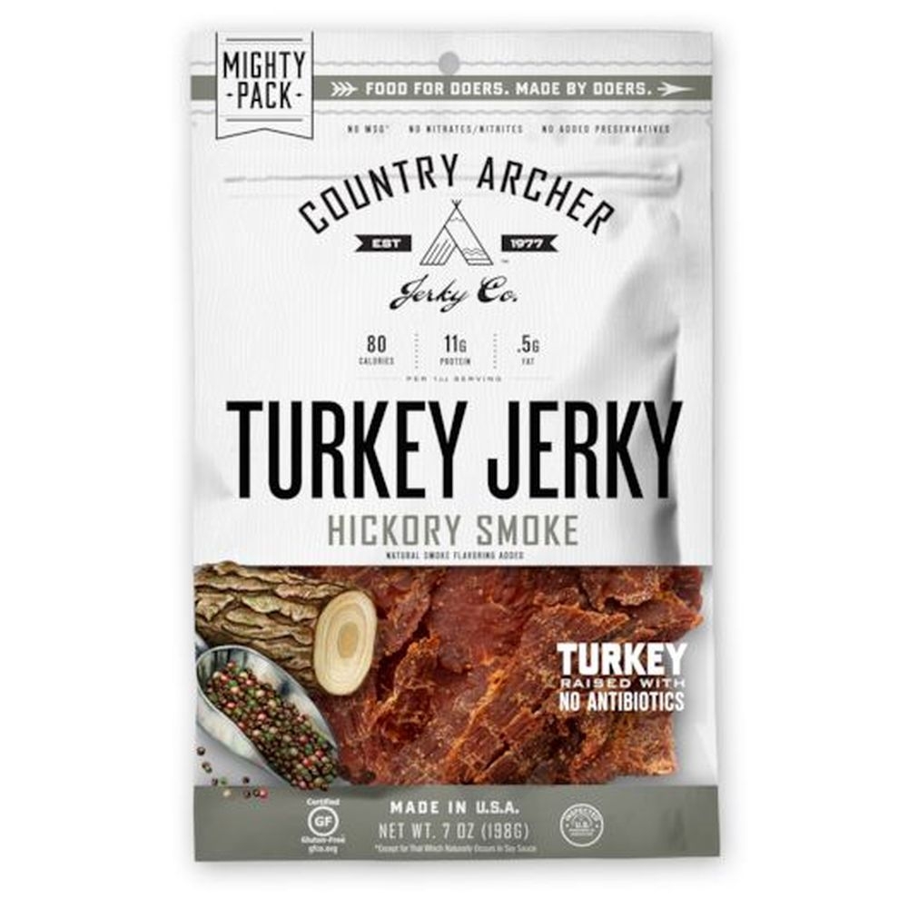 Country Archer Hickory Turkey Jerky, 7 Ounce -- 8 per case