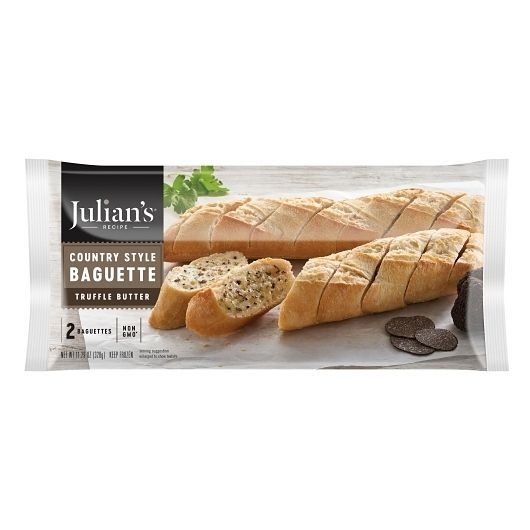 Julians Recipe Truffle Butter Country Style Baguette, 11.29 Ounce -- 12 per case
