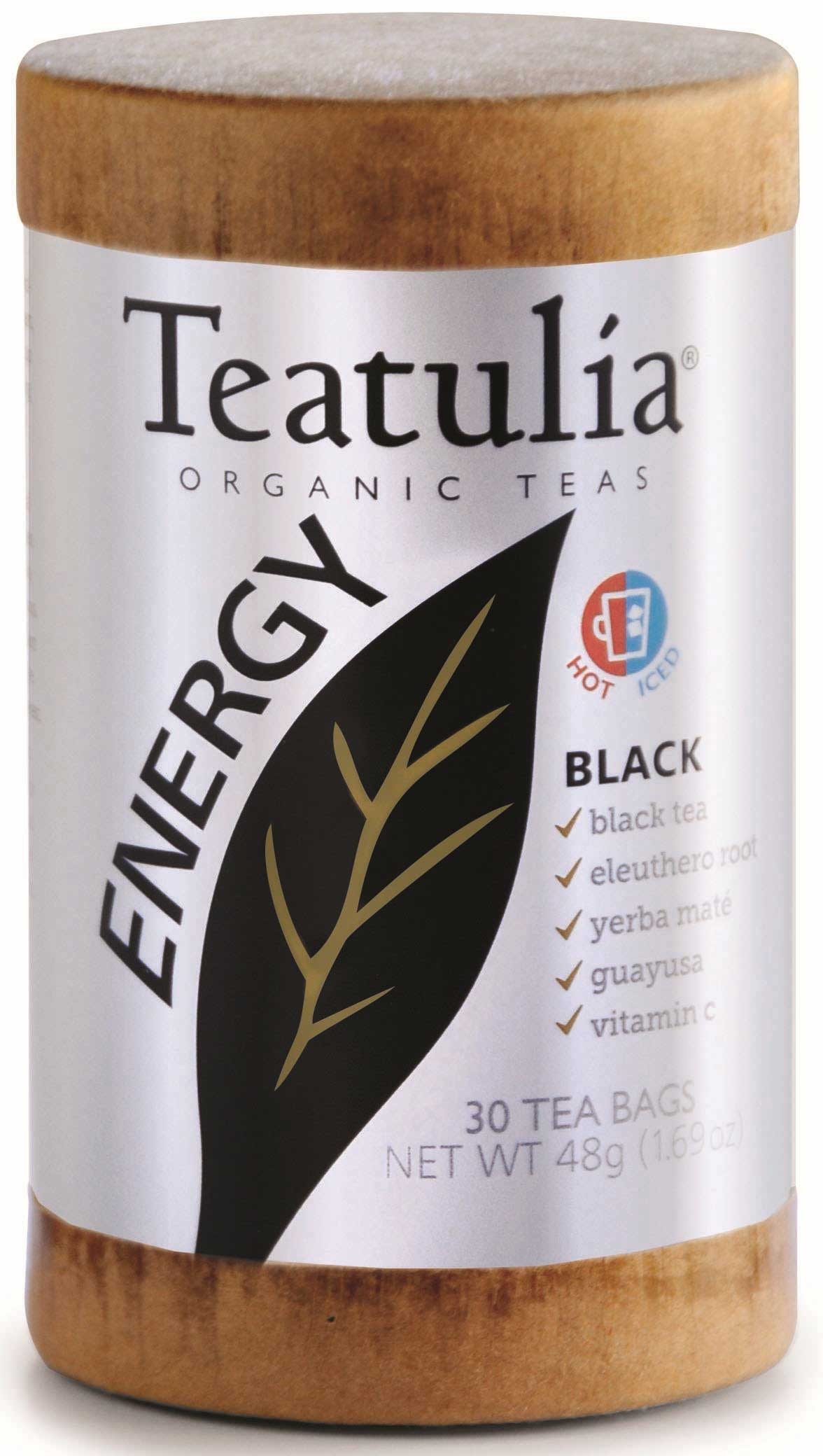 Teatulia Organic Energy Black Tea, 1.69 Ounce -- 6 per case