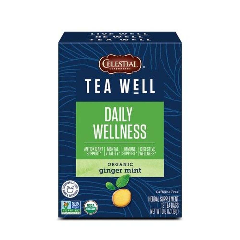 Tea Well Ginger Mint Herb Tea, 12 count -- 6 per case