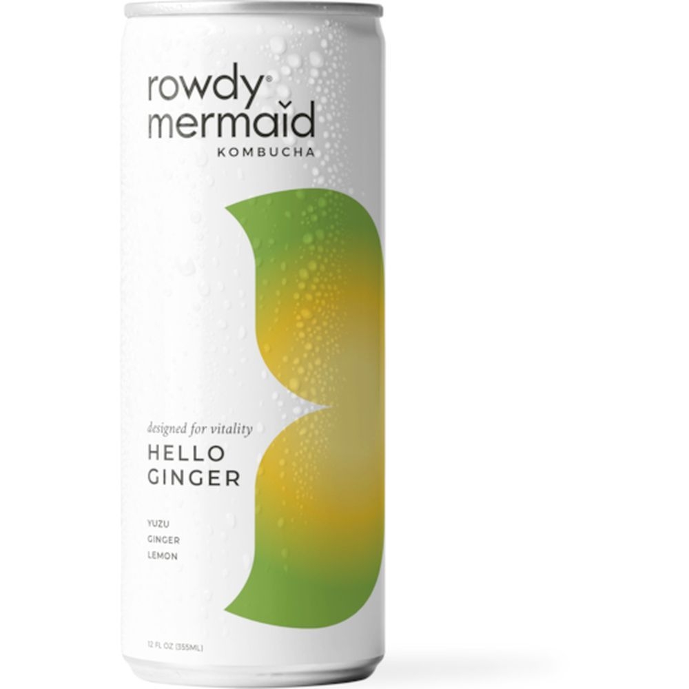 Rowdy Mermaid Organic Hello Ginger Kombucha, 10.13 Pound