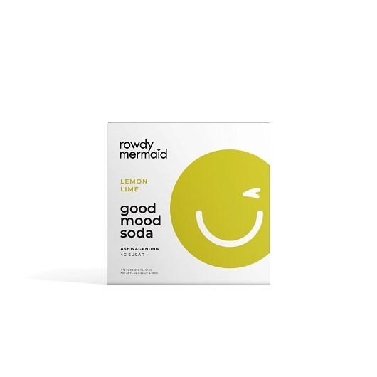 Rowdy Mermaid Lemon Lime Good Mood Soda, 19.8 Pound
