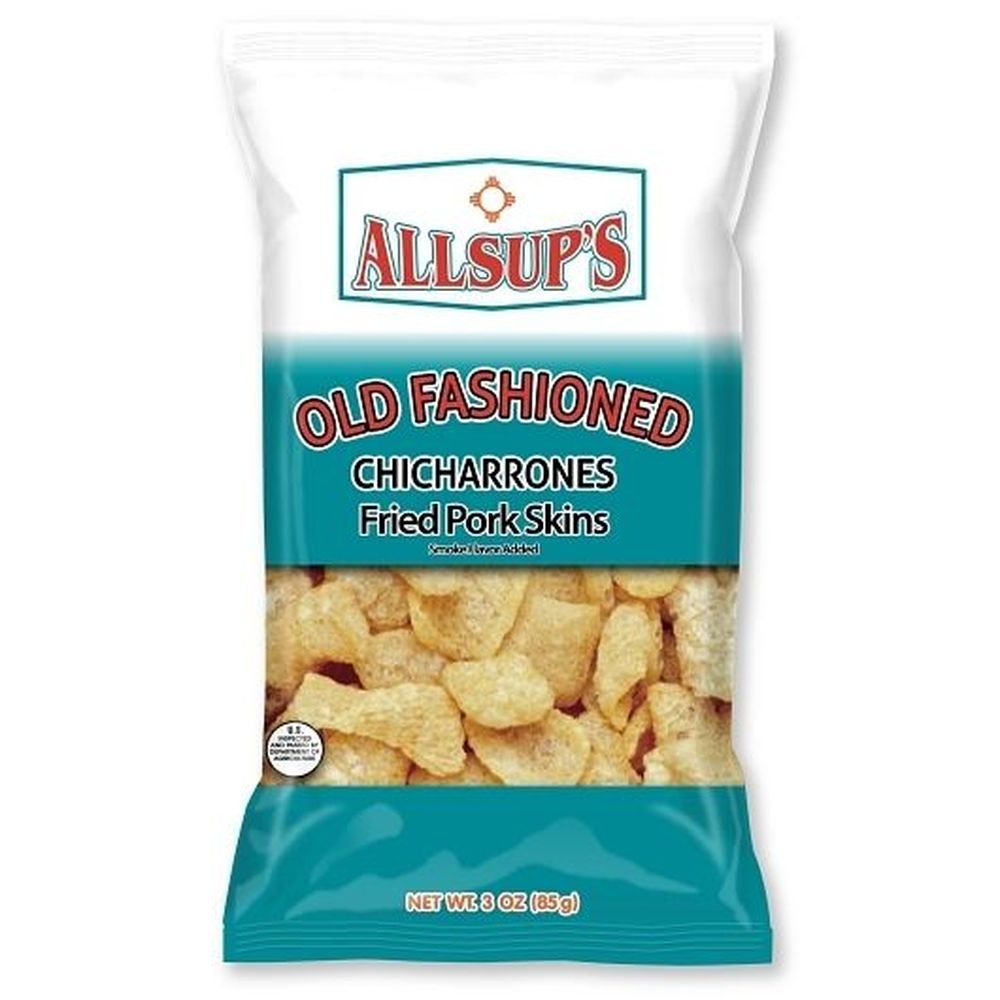 Allsups Original Pork Skins, 3 Ounce -- 12 per case