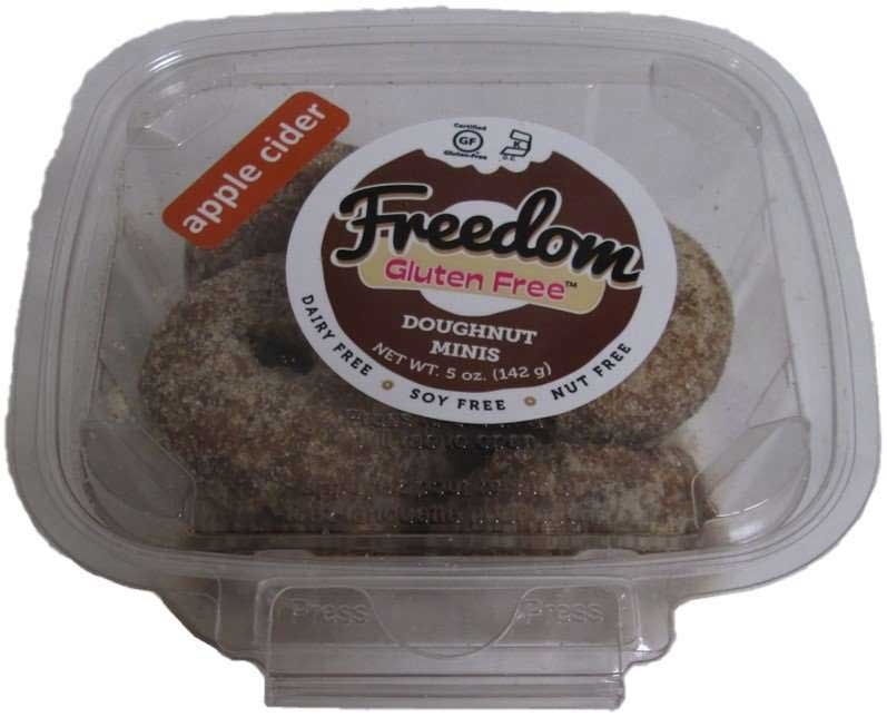 Freedom Gluten Free Apple Cider Minis Doughnut, 5 Ounce -- 18 per case