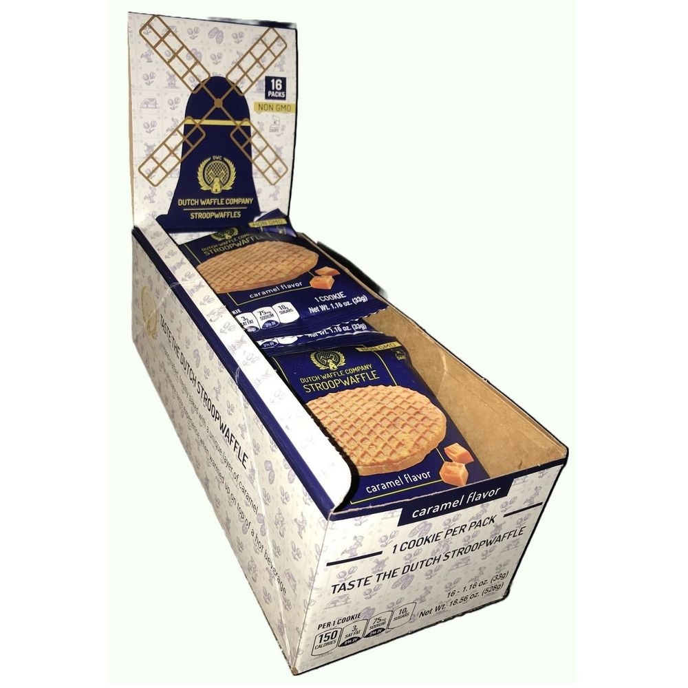 Dutch Waffle Company Caramel Flavor Stroopwafel, 1.16 Ounce -- 16 per case
