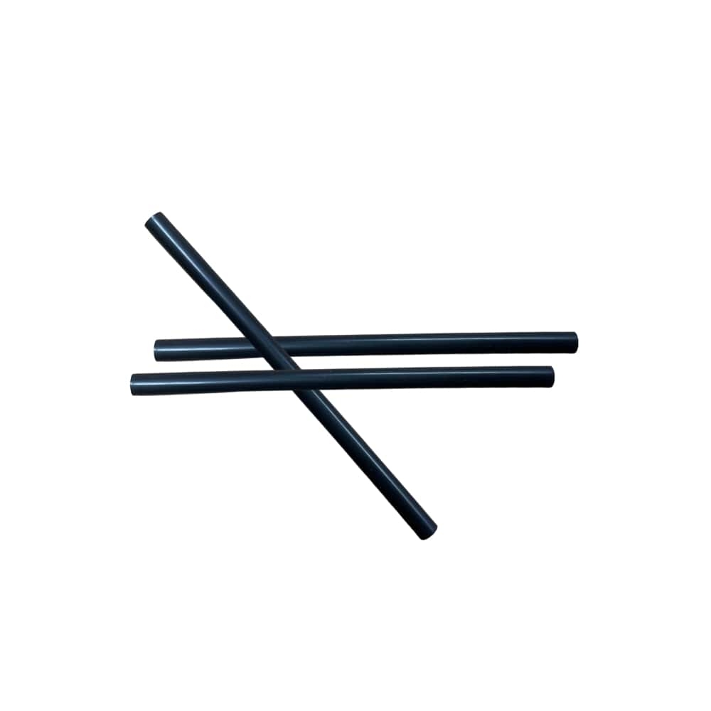 StrawFish Black Giant Unwrapped Biodegradable Straw, 5.75 inch 8mm -- 5000 per case