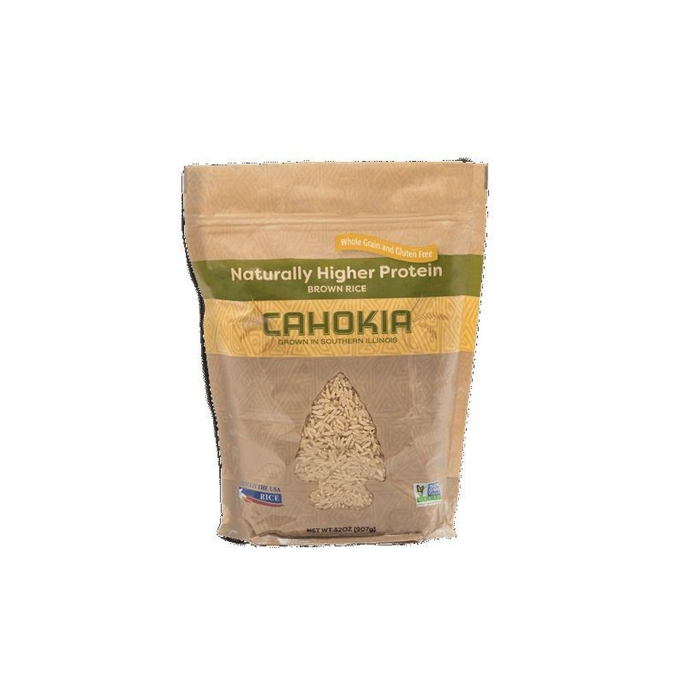 Cahokia Naturally High Protein Brown Rice, 2 Pound -- 6 per case