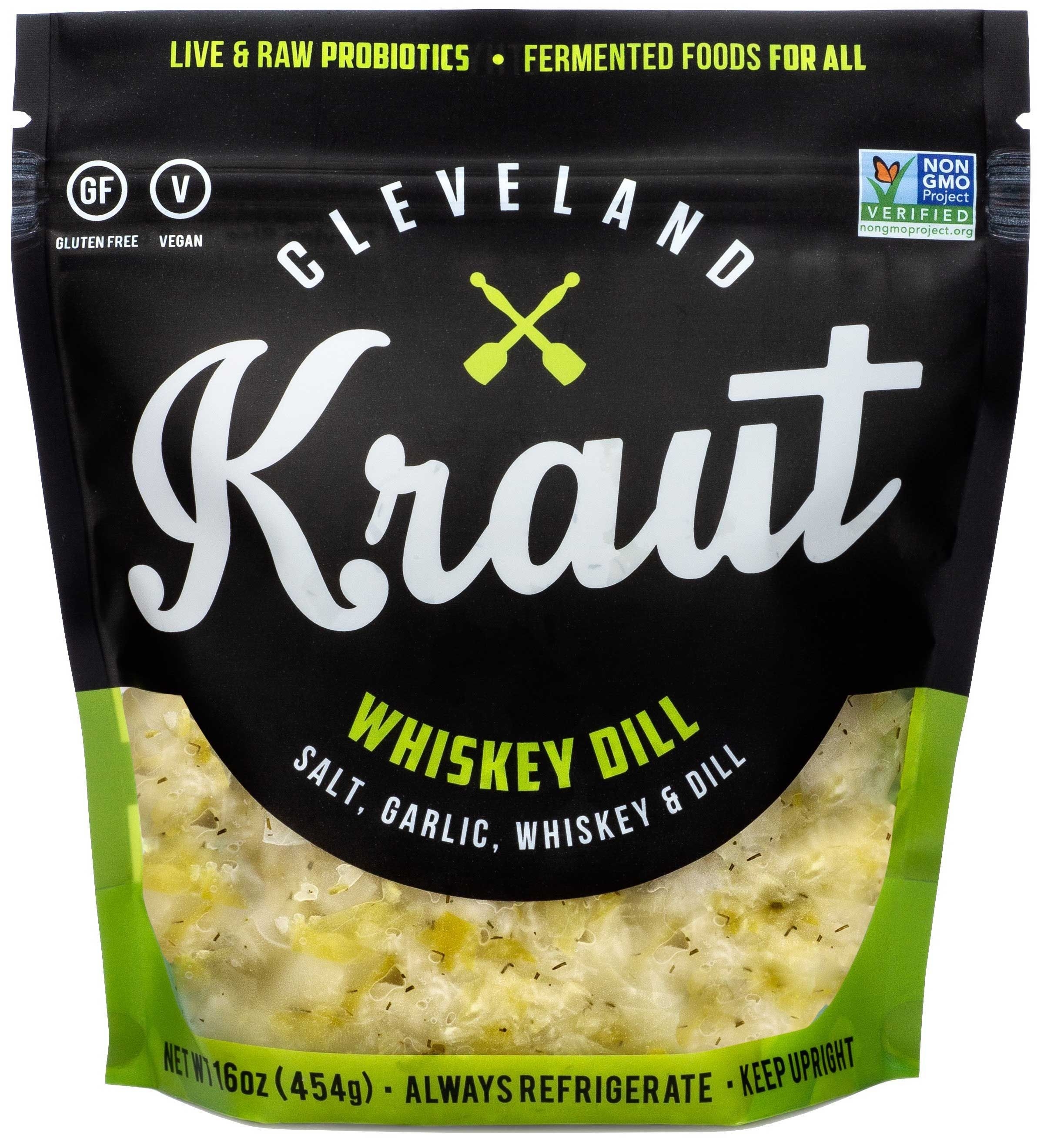 Cleveland Kraut Whiskey Dill Sauerkraut, 16 Ounce -- 6 per case