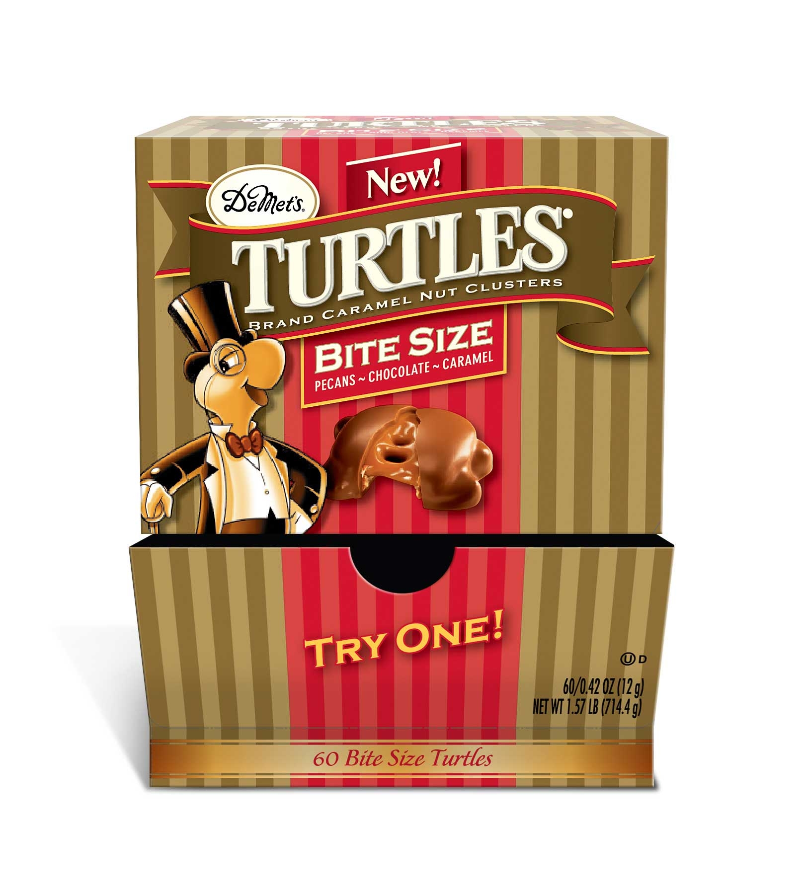Turtles Original Bite Size Changemaker Candy, 0.42 Ounce -- 360 per case.