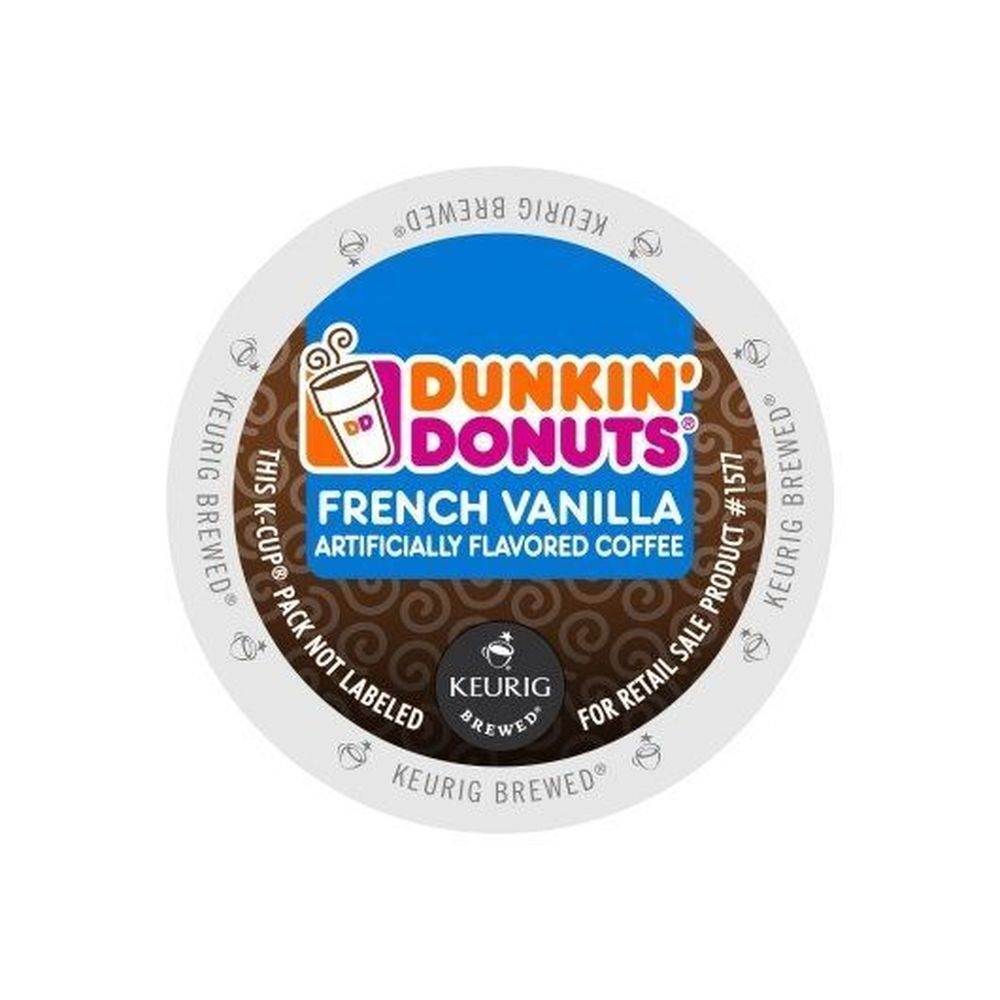 Dunkin Donuts Light Roast French Vanilla K-Cup Pod, 22 count -- 4 per case