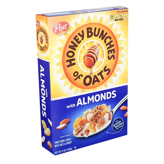 Honey Bunches Of Oats Cereal with Almonds, 12 Ounce -- 12 per case