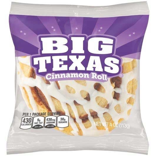 Cloverhill Big Texas Single Serve Cinnamon Roll, 4 Ounce -- 36 per case