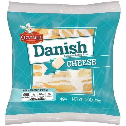 Cloverhill Single Serve Round Cheese Danish, 4 Ounce -- 36 per case