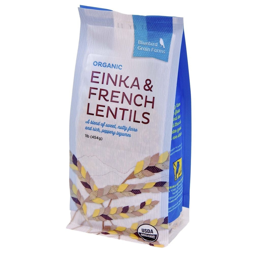 Bluebird Grain Farms Organic Edina and French Lentils, 1 Pound -- 6 per case