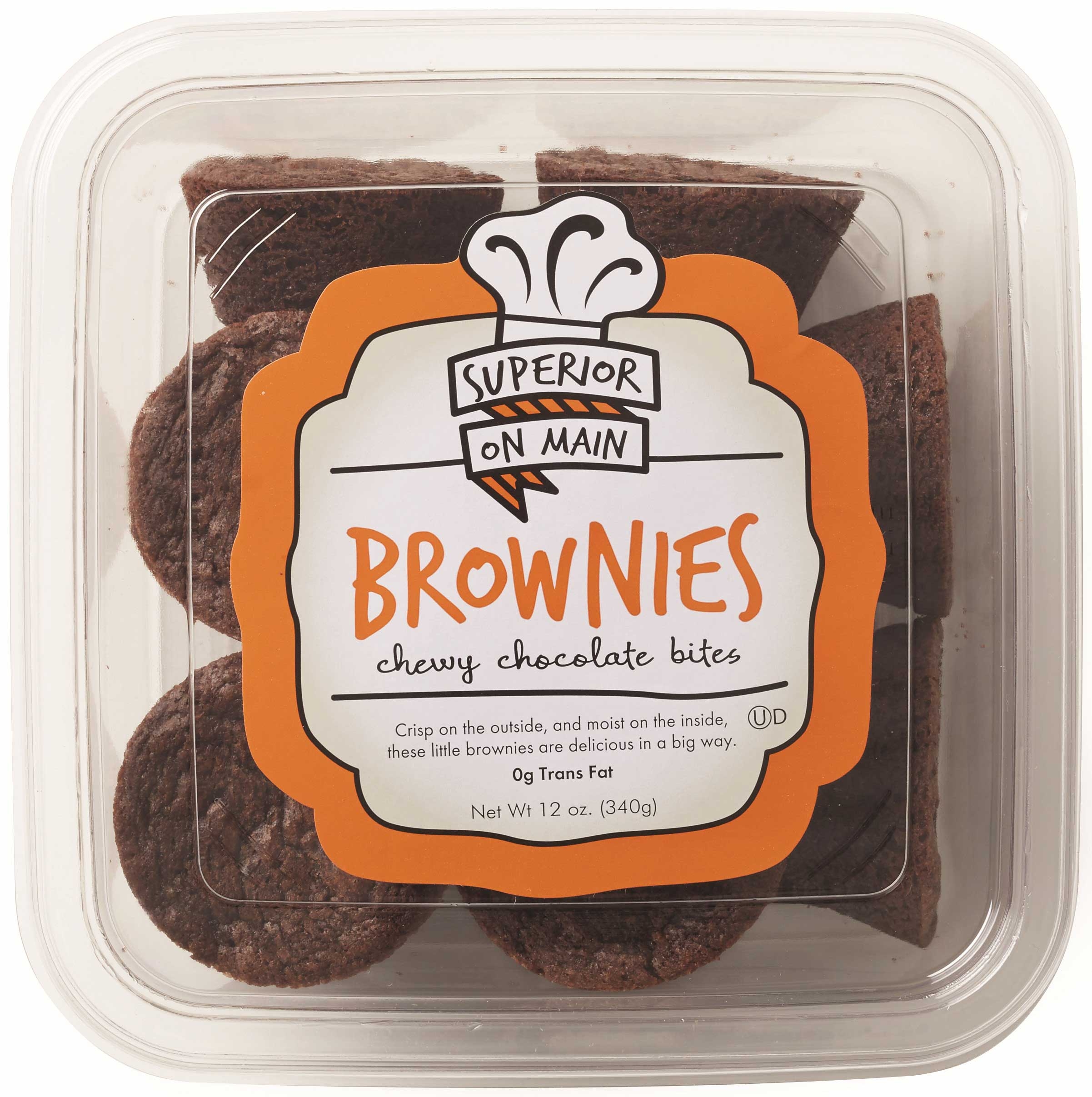 Superior On Main Chewy Chocolate Brownie Bites - Multi Pack, 12 Ounce -- 18 per case