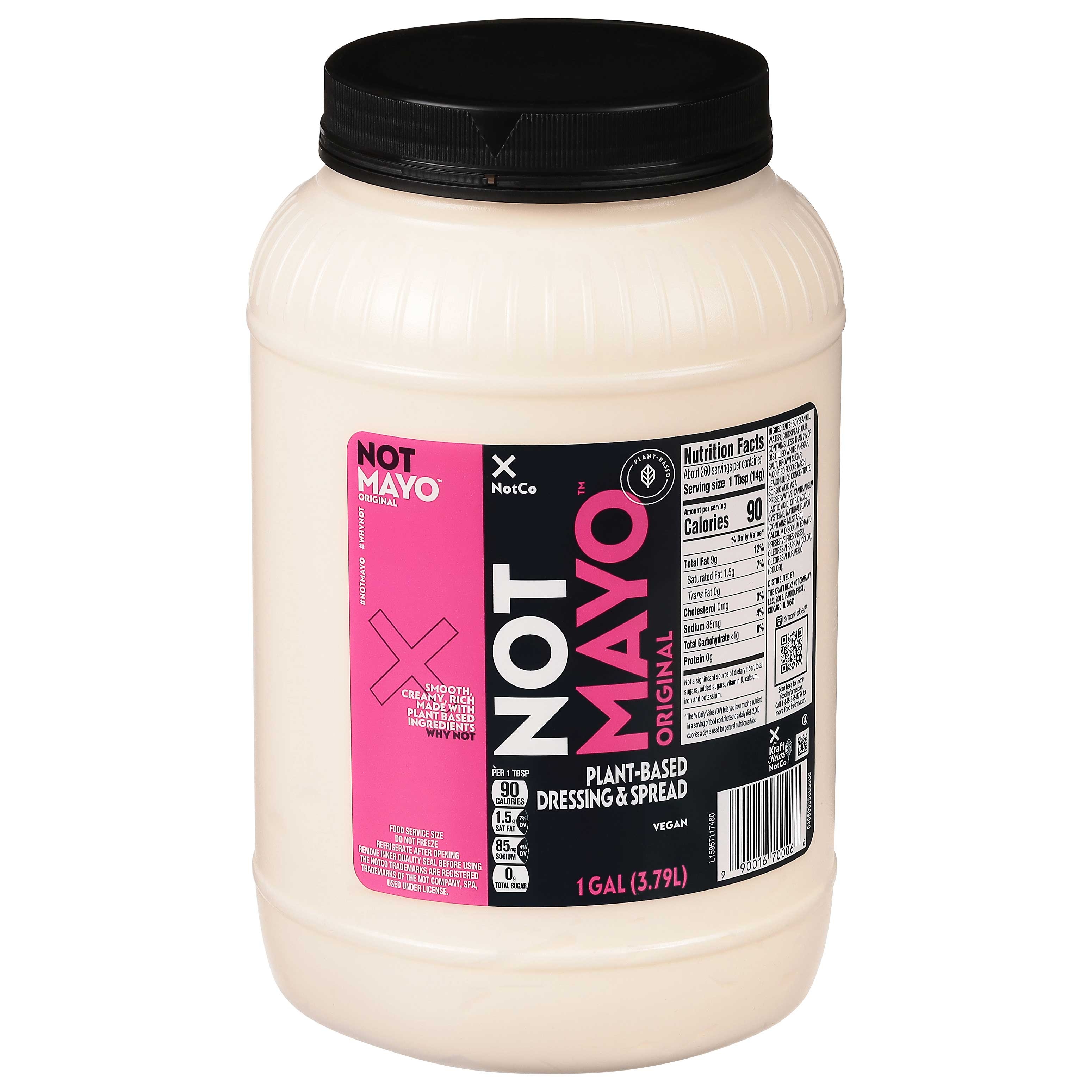 Kraft Heinz Notco Plant-Based Dressing And Spread, 1 Gallon -- 4 per case