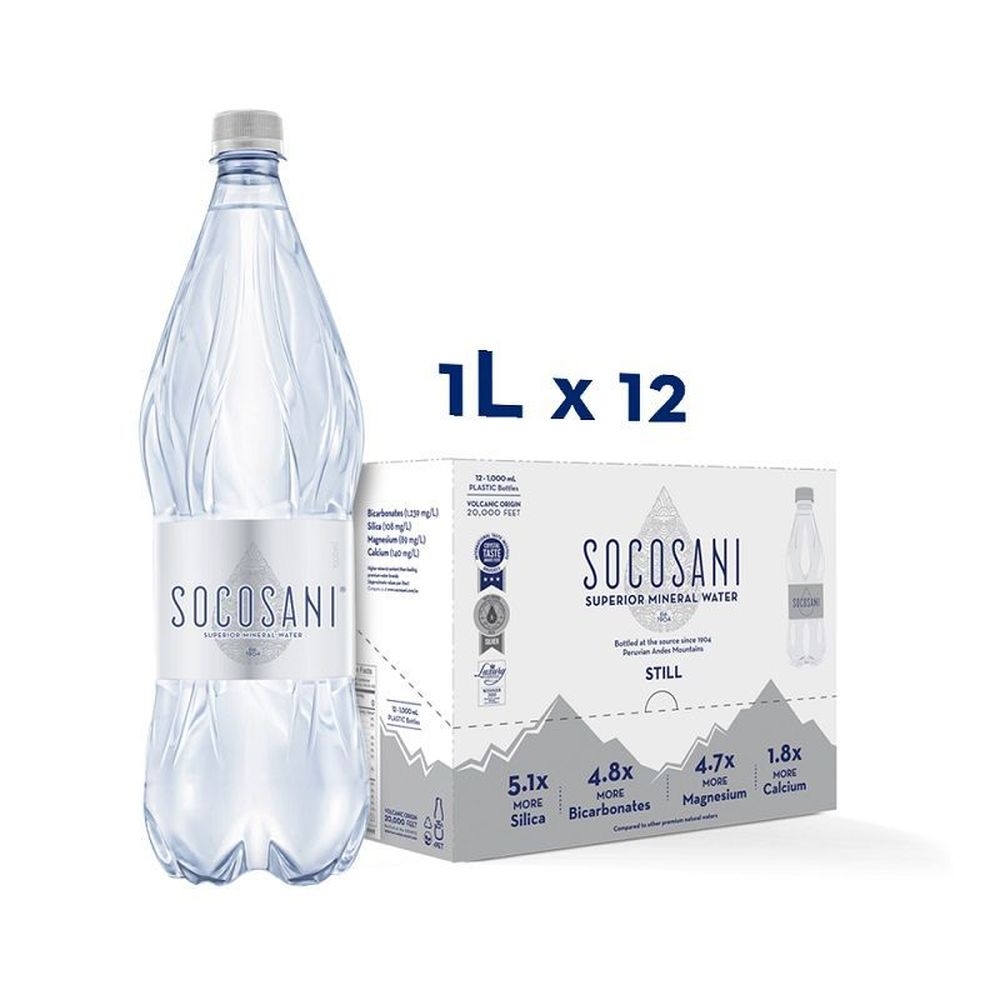 Socosani Still Mineral Water, 1 Liter -- 12 per case