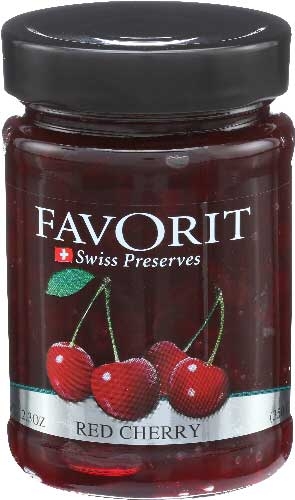 Favorit Red Cherry Swiss Preserve, 12.3 Ounce -- 6 per case