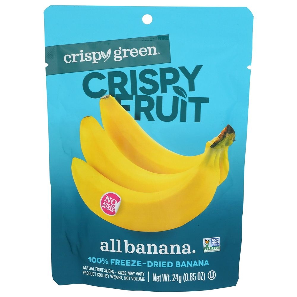 Crispy Green Freeze Dried Banana Crispy Fruit, 0.85 Ounce -- 12 per case