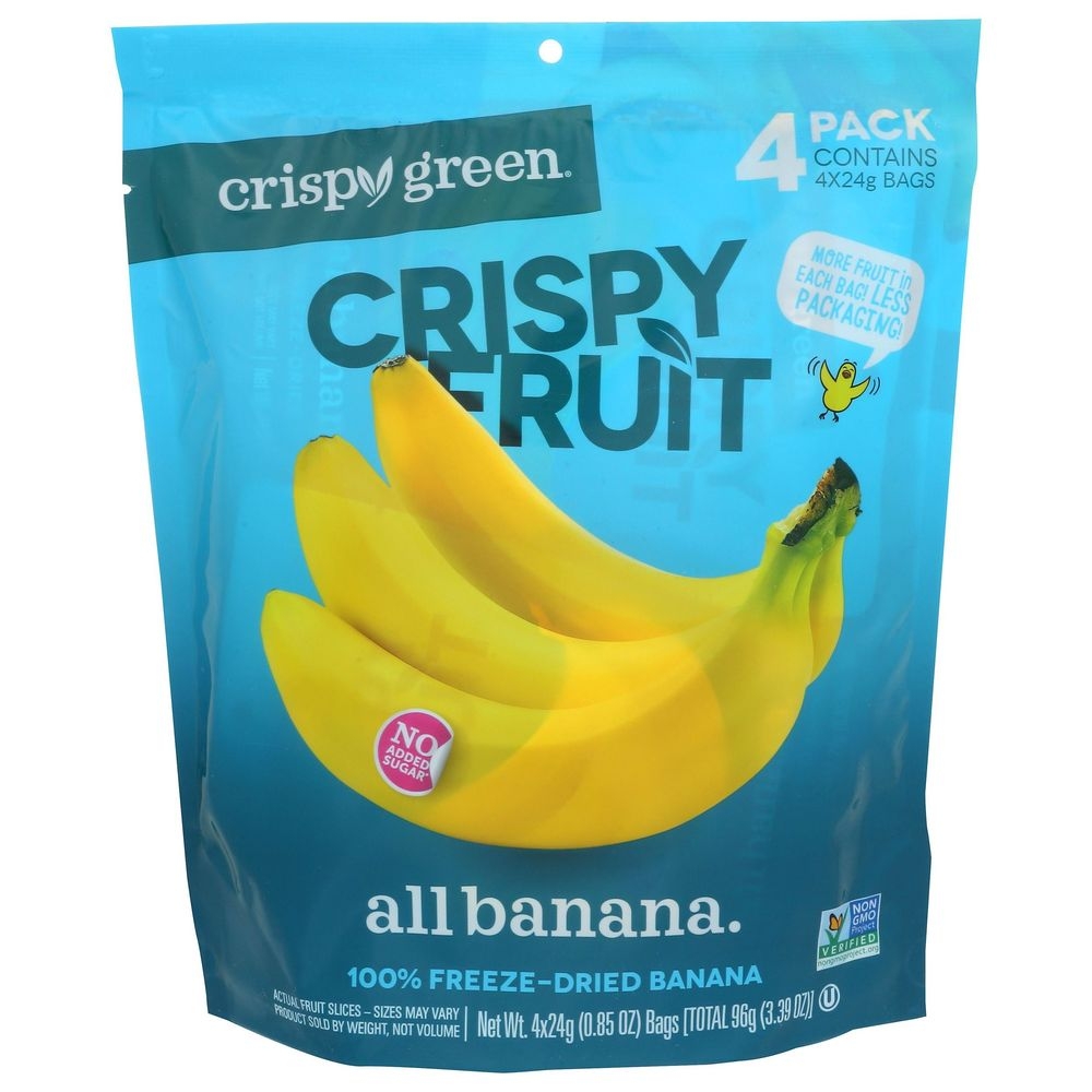 Crispy Green Freeze Dried Banana Crispy Fruit, 3.39 Ounce -- 8 per case