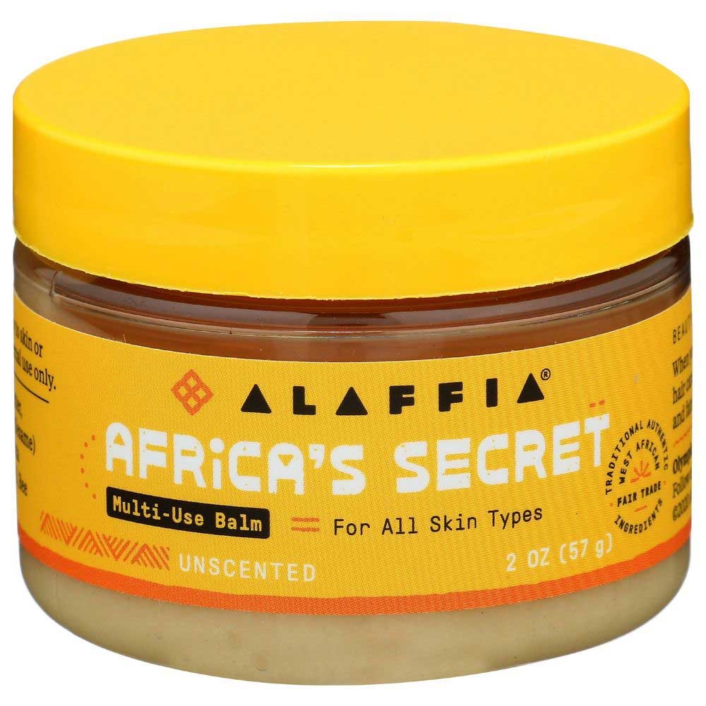 Alaffia Africas Secret Unscented Authentic African Multi Use Balm, 2 Ounce