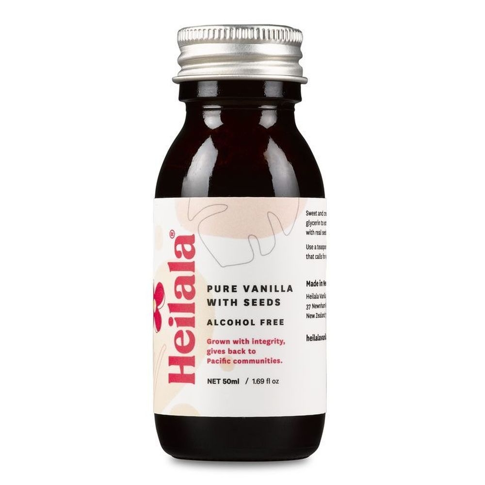 Heilala Alcohol Free Pure Vanilla Extract with Seeds, 1.69 Fluid Ounce -- 12 per case